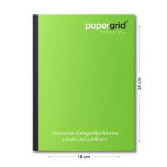 Papergrid King Size Ruled Maths Notebook 24x18cm (160 Pages)