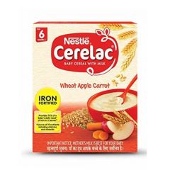 Nestle Cerelac Wheat Apple Carrot (From 6 Months) 300g