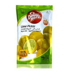 Lime Pickle- Double Hourse 500 g- Pouch