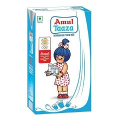 Amul Taaza Homogenised Toned Milk 1L