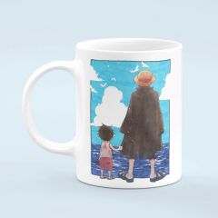 Shanks and Luffy Anime Coffee Mug