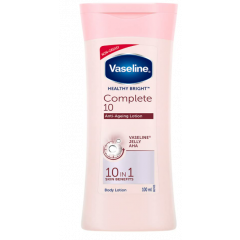 Vaseline Healthy Bright Complete 10 Body Lotion, Anti- Ageing Lotion With Vitamin B3, Aha, Pro-Retinol, 200 ml