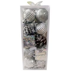 Christmas Tree Silver Decoration Materials 