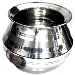 Stainless Steel Milk, Rice Cooking Pot 2 Ltr