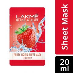 LAKME BAG FOR SHEET MASK-STRAWBERRY 20ML