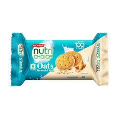 Nutrichoice Oats Almond Milk Biscuits 75g+25g
