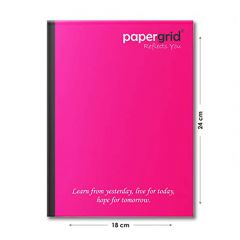 Paper Grid King Size Unruled Notebook 24x18cm (160 Pages)
