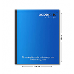 Papergrid Small Size Unruled Note 19x15.5cm (152 Pages)