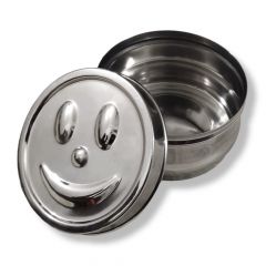 Stainless Steel Round Smiley Tiffin Box