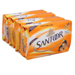 SANTOOR SANDAL & TURMERIC SOAP 46G*4