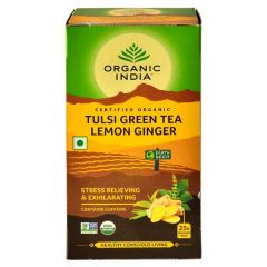 Organic india tulsi green tea lemon ginger -25N